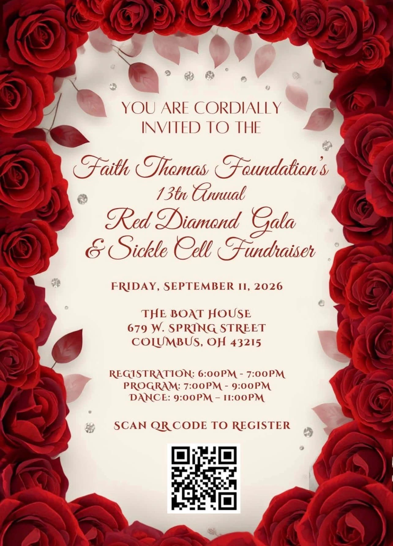 Red Diamond Gala event flyer